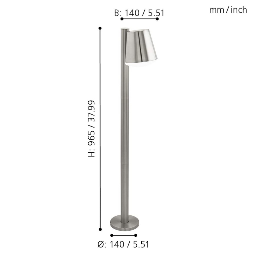 Eglo 97485 - Himmennettävä LED-lamppu CALDIERO-C 1xE27/9W/230V mattakromi IP44