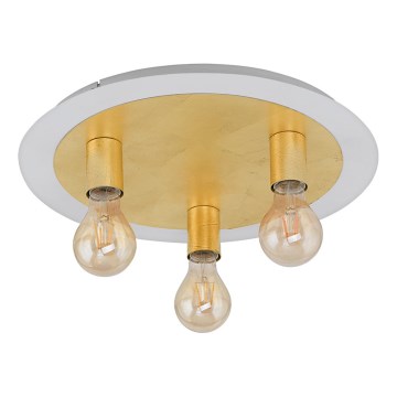 Eglo 97492 - LED-kattovalaisin PASSANO 3xE27/4W/230V kultainen
