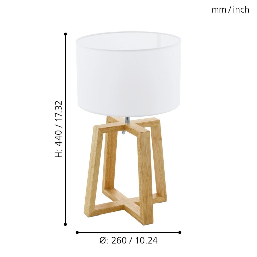 Eglo 97516 - Pöytävalaisin CHIETINO 1 1xE27/60W/230V