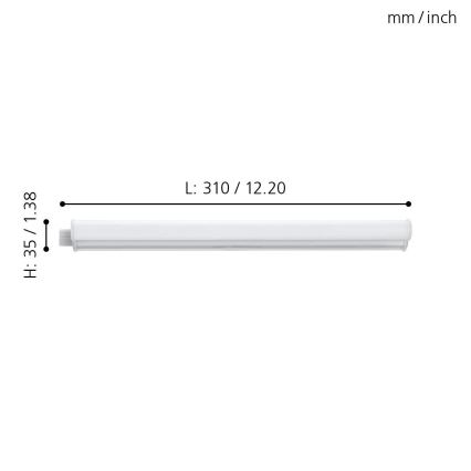 Eglo 97571 - Keittiökaappien alla oleva LED-valo DUNDRY LED/3,2W/230V