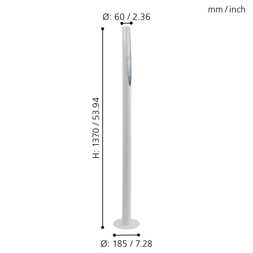 Eglo - LED-lattiavalaisin 1xGU10/4,5W/230V