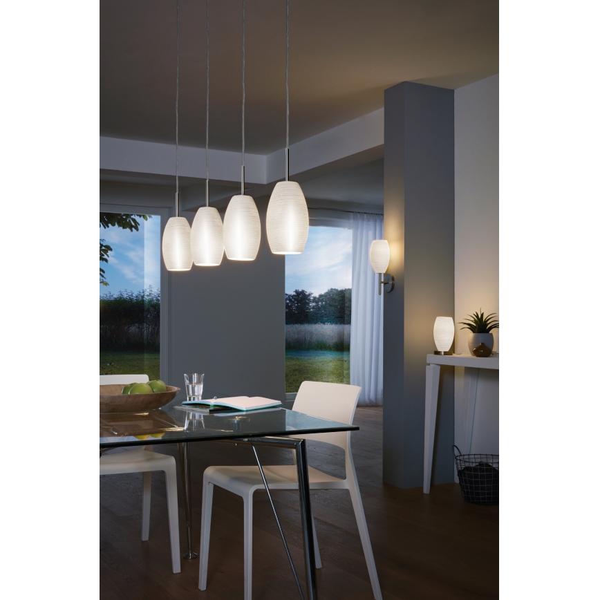 Eglo 97587 - Kattokruunu narulla BATISTA 3 4xE27/40W/230V