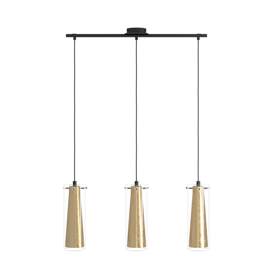Eglo 97652 - Kattokruunu narulla PINTO GOLD 3xE27/60W/230V