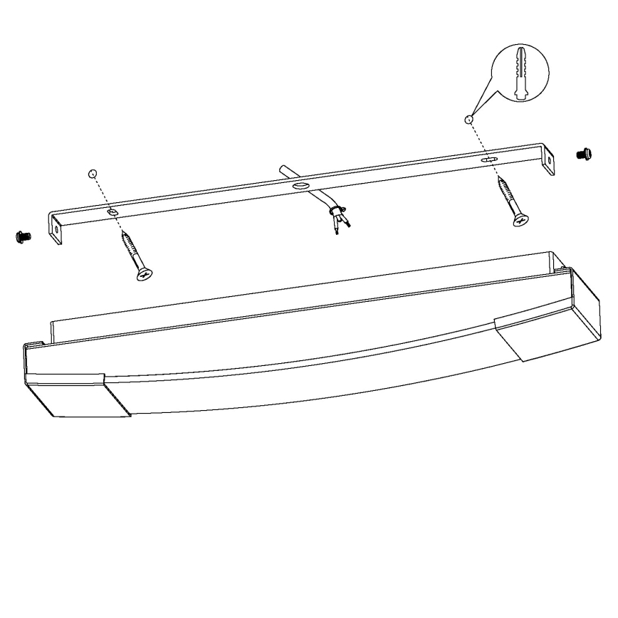 Eglo 97718 - LED-peilivalot kylpyhuoneeseen SIDERNO LED/8,3W/230V IP44