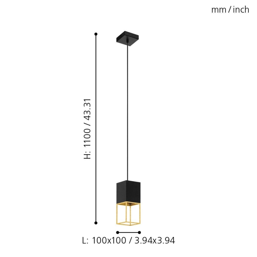 Eglo 97733 - LED-kattokruunu narussa MONTEBALDO 1xGU10/5W/230V