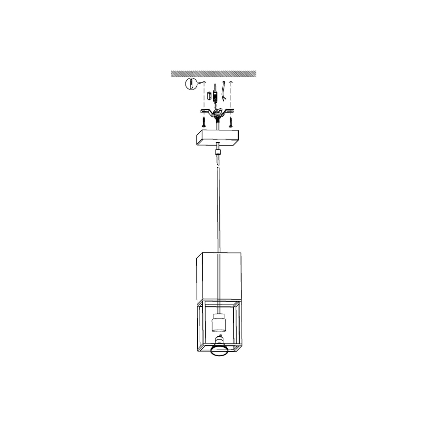 Eglo 97733 - LED-kattokruunu narussa MONTEBALDO 1xGU10/5W/230V