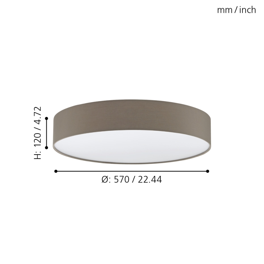 Eglo 97778 - Himmennettävä LED-kattovalaisin ROMAO 3 LED/40W/230V