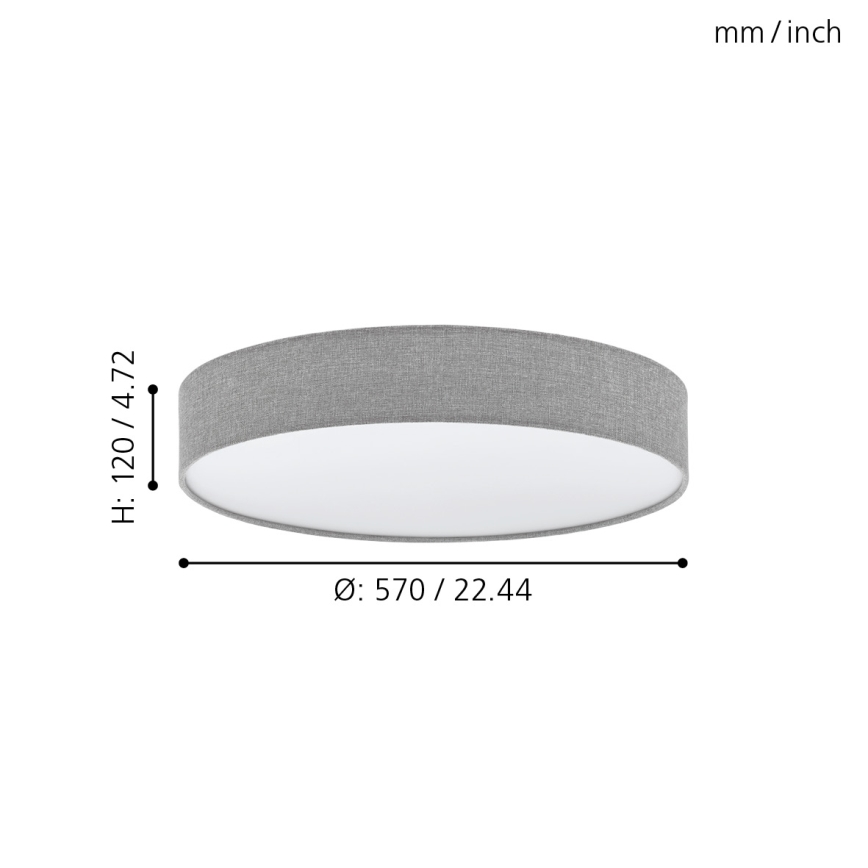 Eglo 97779 - Himmennettävä LED-kattovalaisin ROMAO LED/40W/230V