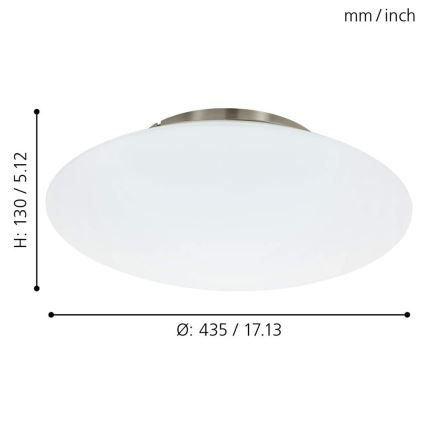 Eglo 97811 - Himmennettävä LED-kattovalaisin FRATTINA-C 1xLED/27W/230V