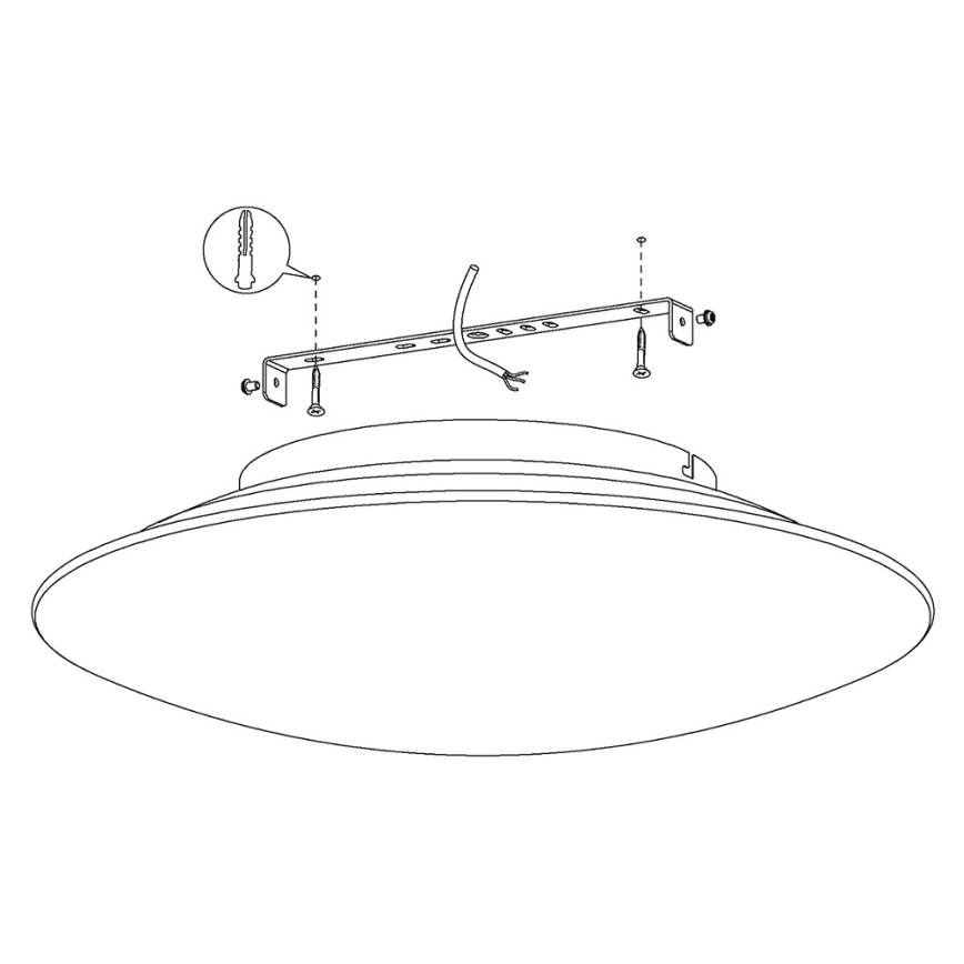 Eglo 97811 - Himmennettävä LED-kattovalaisin FRATTINA-C 1xLED/27W/230V