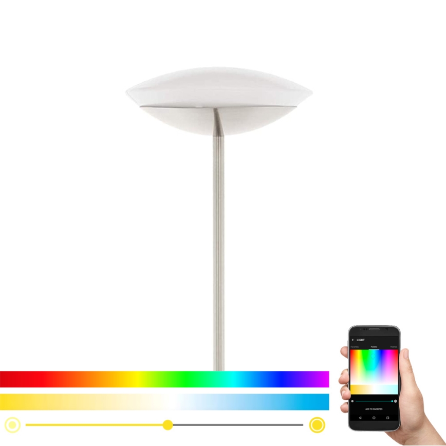 Eglo 97814 - LED RGB himmennettävä lattiavalaisin FRATTINA-C 1xLED/18W/230V