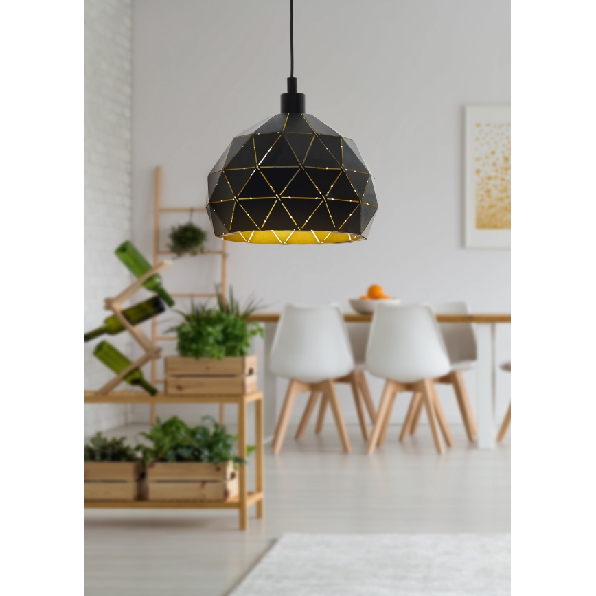 Eglo 97841 - Kattokruunu narulla ROCCAFORTE 1xE27/60W/230V