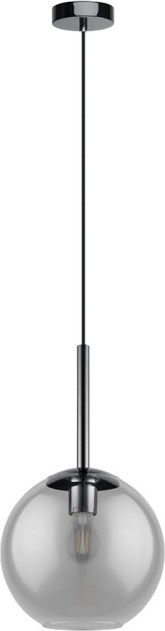 Eglo 97847 - TINDARI-riippuvalaisin johdolla 1xE27/28W/230V musta/savunvärinen