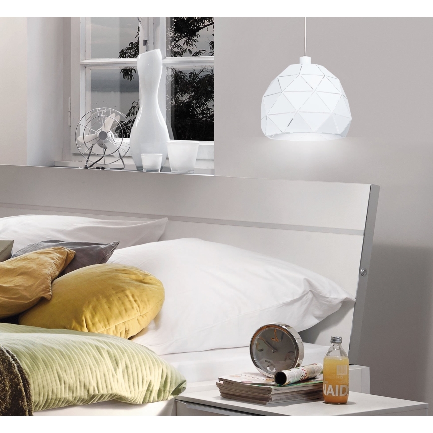 Eglo 97854 - Kattokruunu narulla ROCCAFORTE 1xE27/60W/230V