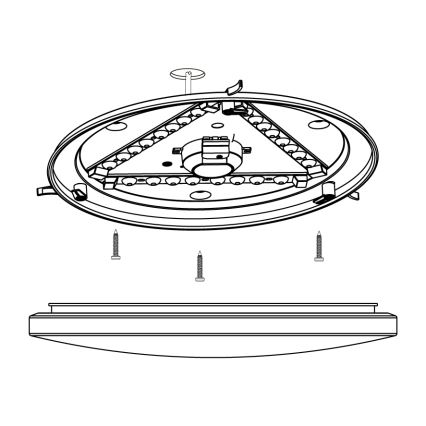 Eglo - LED-kattovalaisin LED/14,6W/230V
