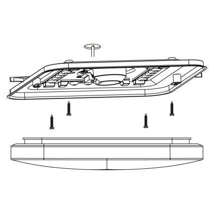 Eglo 97874 - LED-kattovalaisin FRANIA LED/11,5W/230V