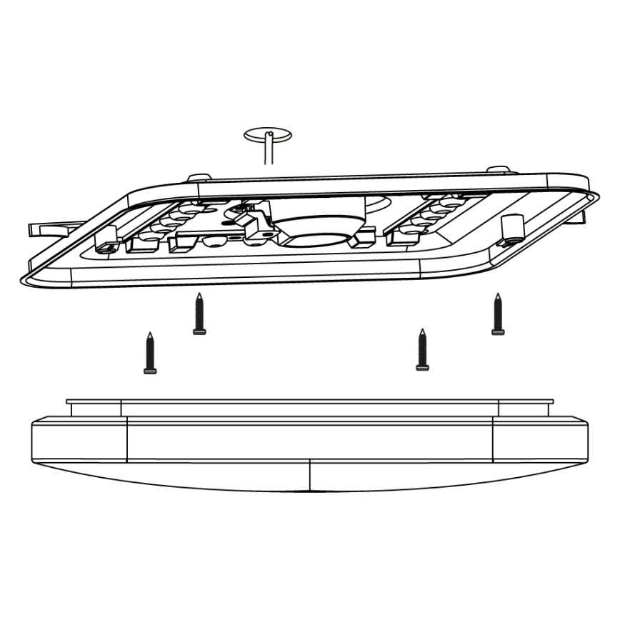 Eglo 97874 - LED-kattovalaisin FRANIA LED/11,5W/230V