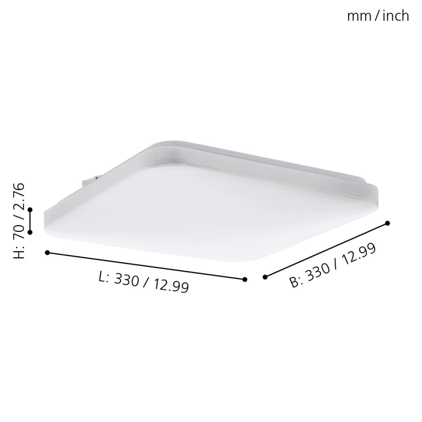 Eglo 97875 - LED-kattovalaisin FRANIA LED/14,6W/230V