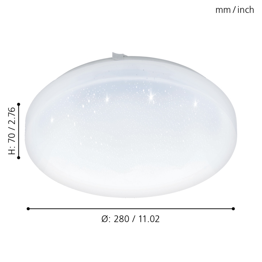 Eglo 97877 - LED-kattovalaisin FRANIA-S LED/11,5W/230V