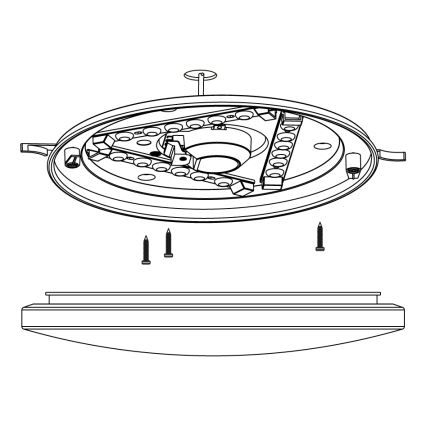 Eglo 97877 - LED-kattovalaisin FRANIA-S LED/11,5W/230V