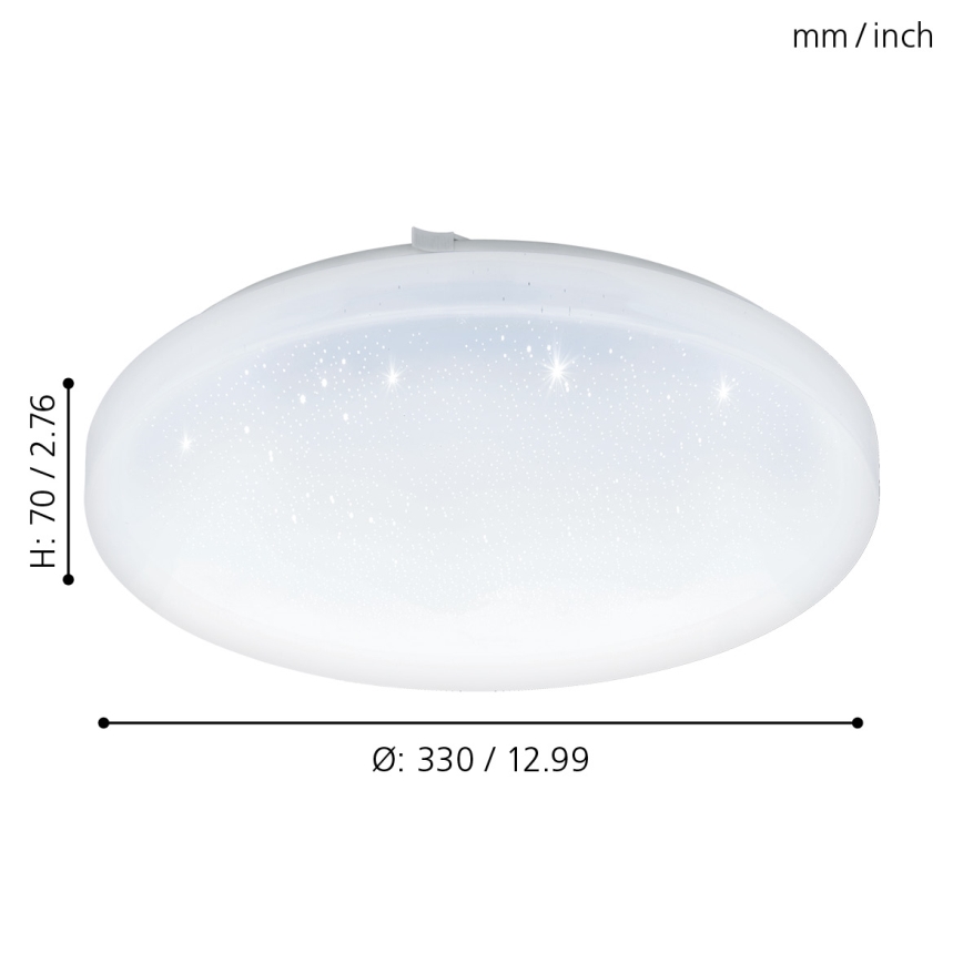Eglo 97878 - LED-kattovalaisin FRANIA-S LED/17,3W/230V