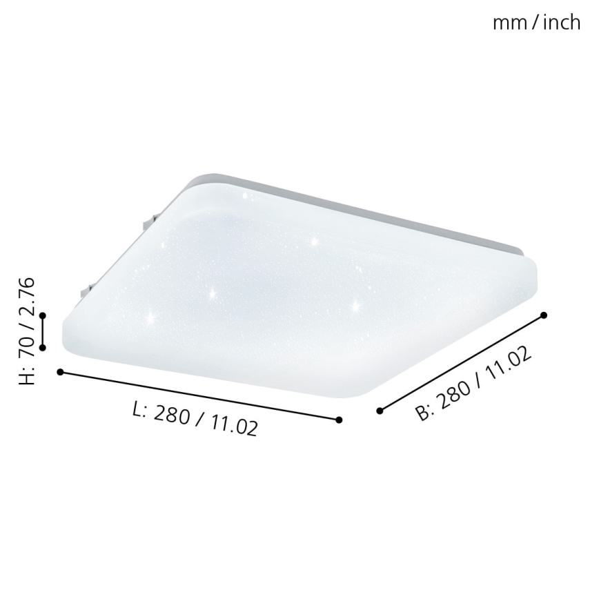 Eglo 97881 - LED-kattovalaisin FRANIA-S LED/11,5W/230V