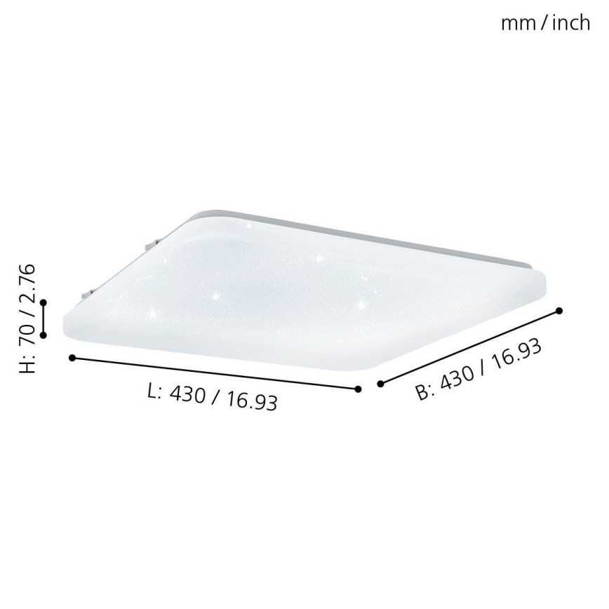 Eglo 97883 - LED-kattovalaisin FRANIA-S LED/33,5W/230V