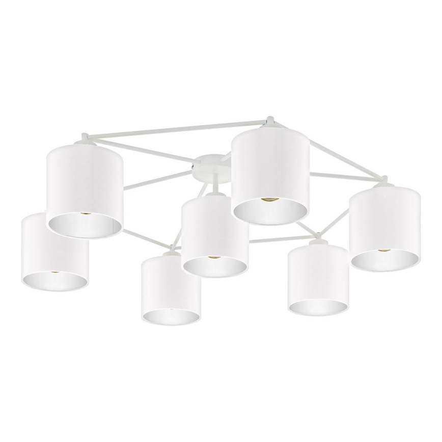 Eglo 97903 - Kiinteä kattokruunu STAITI 7xE27/40W/230V valkoinen