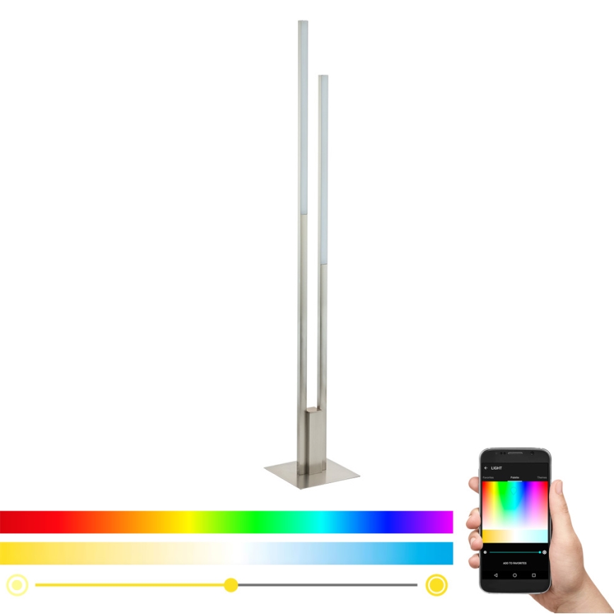 Eglo - Himmennettävä LED-lattiavalaisin FRAIOLI-C 2xLED/17W/230V