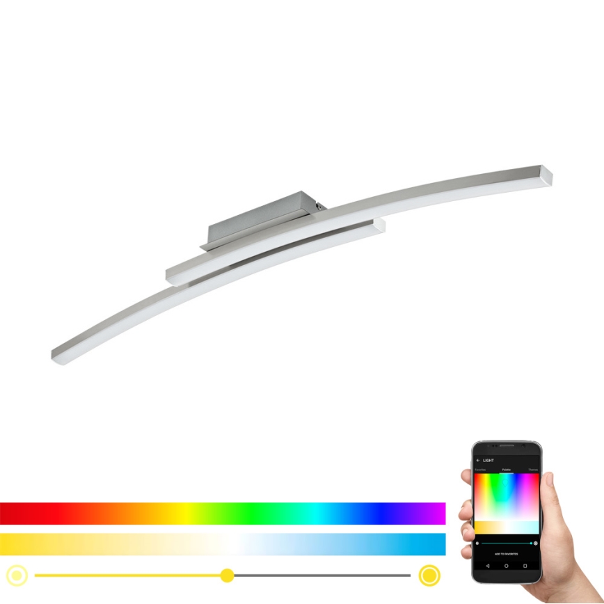 Eglo - LED RGB-himmennyskattokruunu FRAIOLI-C 2xLED/17W/230V