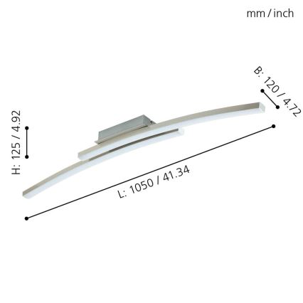 Eglo - LED RGB-himmennyskattokruunu FRAIOLI-C 2xLED/17W/230V