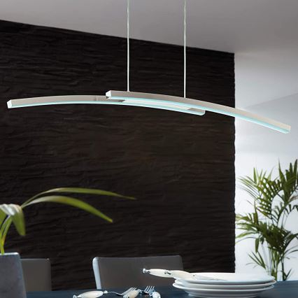Eglo - Himmennettävä LED RGB-kattokruunu narussa FRAIOLI-C 2xLED/17W/230V