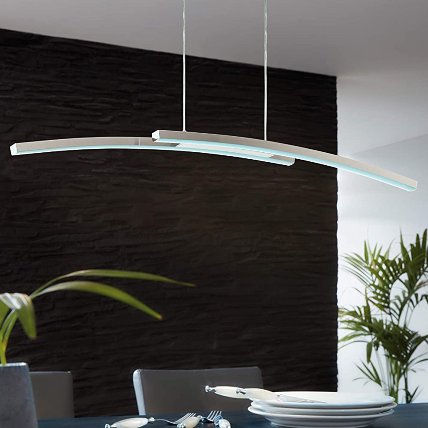 Eglo - Himmennettävä LED RGB-kattokruunu narussa FRAIOLI-C 2xLED/17W/230V