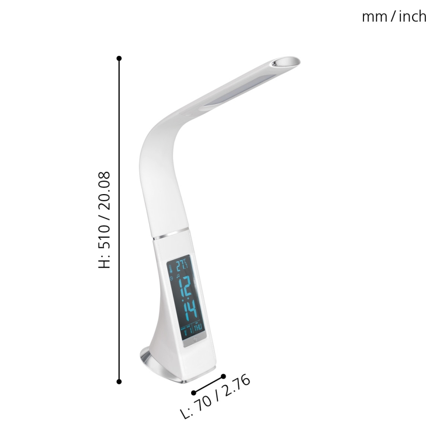 Eglo 97915 - Himmennys LED-pöytävalaisin COGNOLI LED/3,2W/230V