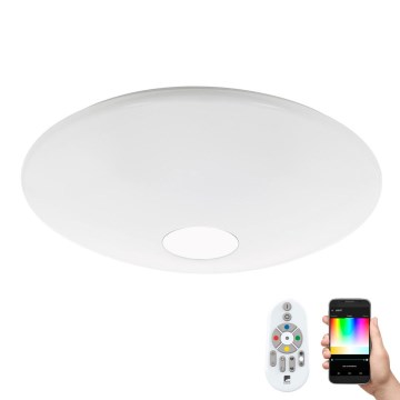 Eglo 97918 - Himmennettävä LED-RGB-kattovalaisin TOTARI-C LED/34W/230V + kauko-ohjaus