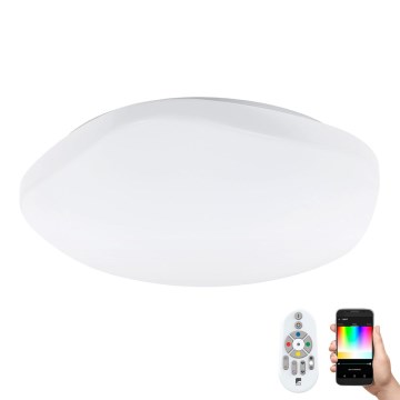 Eglo 97921 - LED RGB himmennettävä kattovalaisin TOTARI-C LED/34W/230V + kaukosäädin
