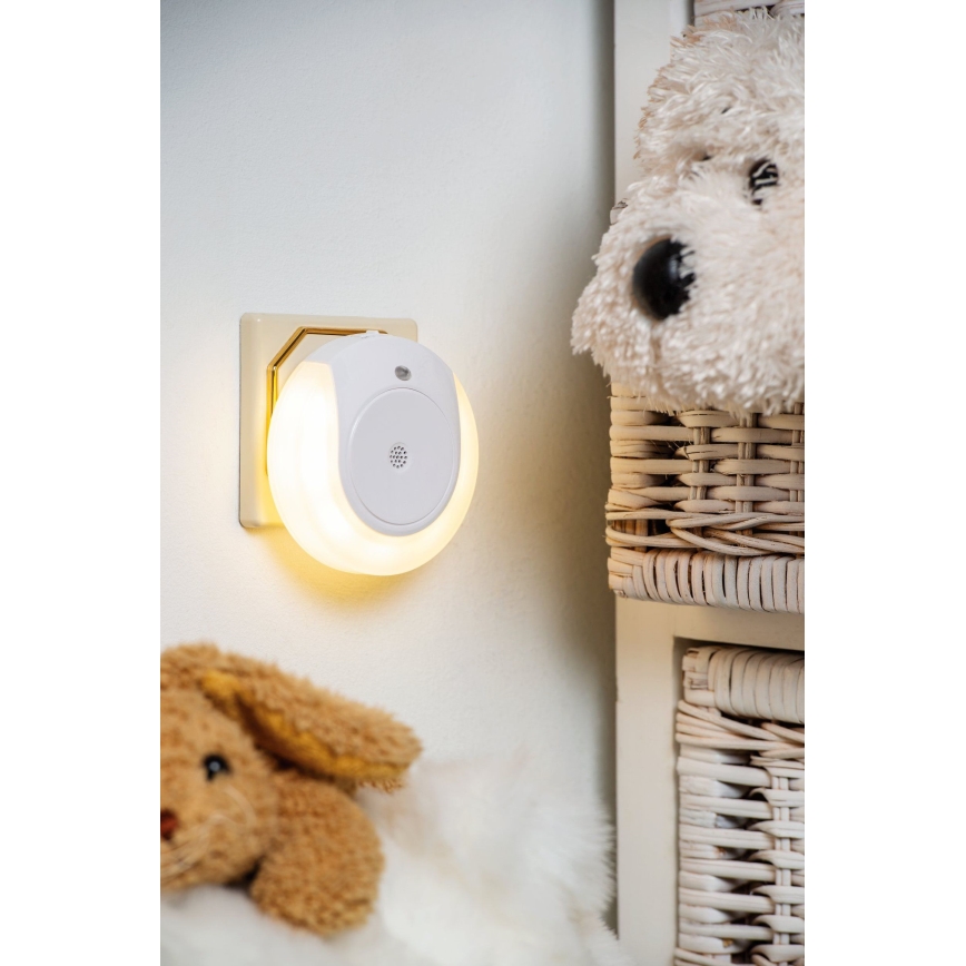Eglo - LED-yövalo anturilla 2xLED/0,4W/230V 3000K