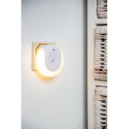 Eglo - LED-yövalo anturilla 2xLED/0,4W/230V 3000K