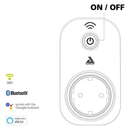 Eglo - Älykäs pistoke Connect pistoke PLUS 2300W SCHUKO Bluetooth