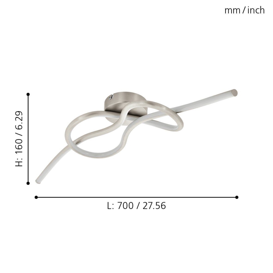 Eglo 97937 - LED-kattokruunu NOVAFELTRIA LED/13W/230V