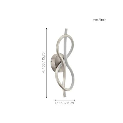 Eglo 97939 - LED-seinävalaisin NOVAFELTRIA LED/10W/230V