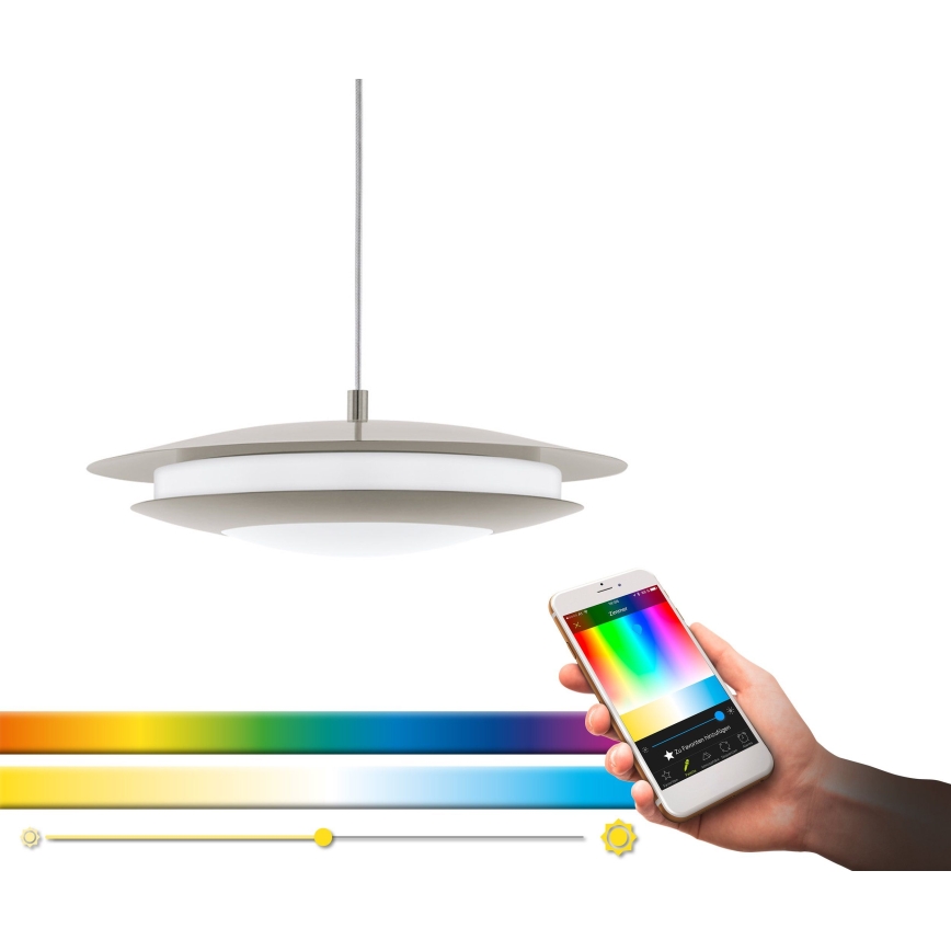 Eglo 98043 - LED RGBW Himmennettävä riippuvalaisin MONEVA LED/18W/230V