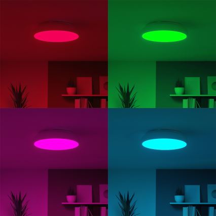 Eglo 98045 - Himmennettävä LED-RGB-kattovalaisin RIODEVA-C LED/27W/230V