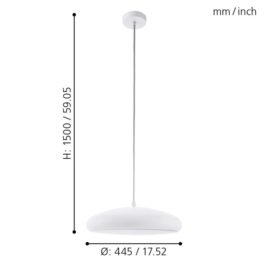 Eglo 98046 - LED RGB Himmentävä riippuvalaisin RIODEVA-C LED/27W/230V