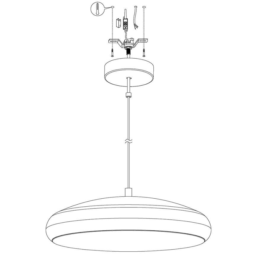 Eglo 98046 - LED RGB Himmentävä riippuvalaisin RIODEVA-C LED/27W/230V