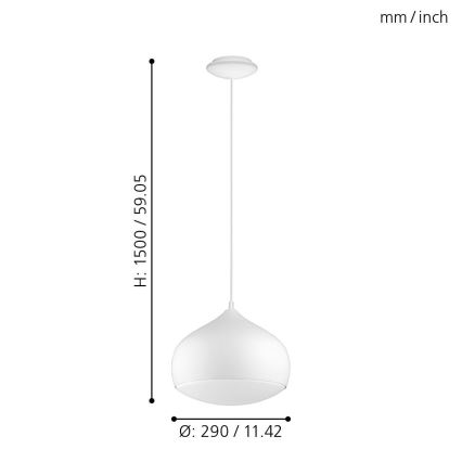 Eglo 98047 - Himmennettävä LED-riippuvalaisin COMBA-C LED/18W/230V BT