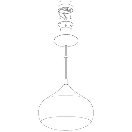 Eglo 98047 - LED RGBW himennettävä riippuvalaisin kaapelilla COMBA-C LED/18W/230V