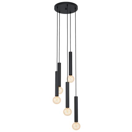 Eglo 98058 - Kattokruunu narulla CORTENOVA 5xE27/60W/230V