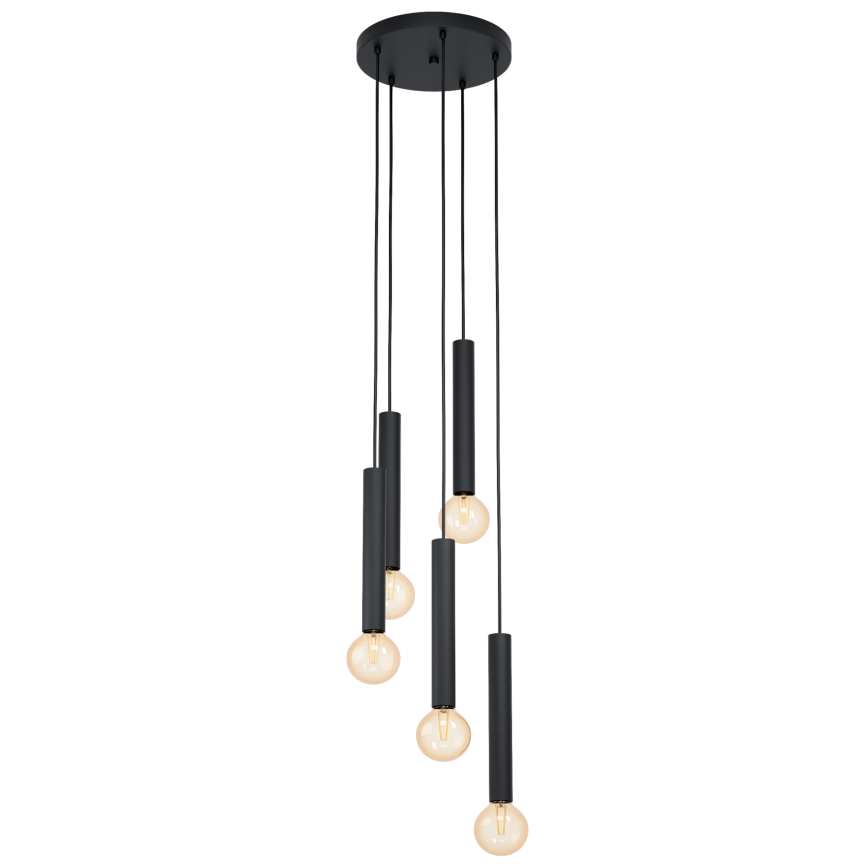 Eglo 98058 - Kattokruunu narulla CORTENOVA 5xE27/60W/230V