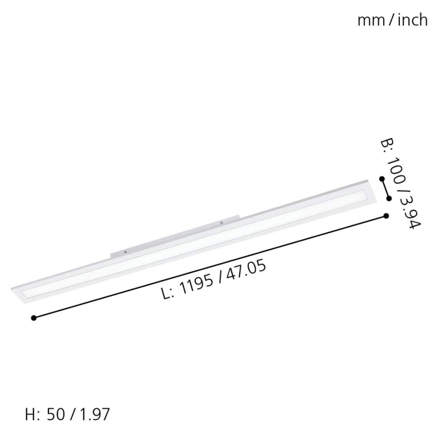 Eglo - Himmennettänä LED-paneeli SALOBRENA-C LED/34W/230V + Kauko-ohjaus